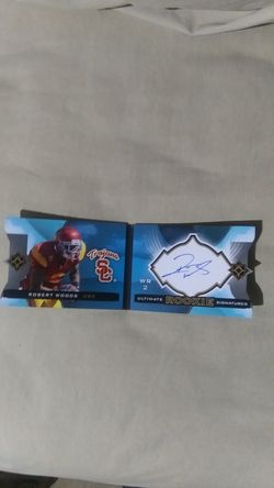 Robert Woods Auto Booklet Card