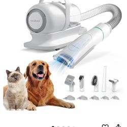 neabot Neakasa P1 Pro Pet Grooming Kit & Vacuum Suction 99% Pet Hair, Professional Clippers with 5 Proven Grooming Tools for Dogs Cats and Other Anima