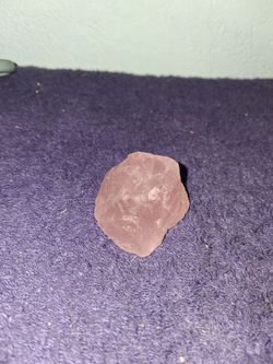 Pink crystal stone