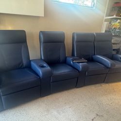 Home Theater Seats - Row Of 4 CINEAK BELGIUM