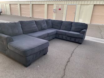 Charcoal sectional sofa free delivery