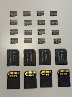 256GB MicroSD & SD Cards - ProGrade UHS ii V60 SDXC Memory Hard Drive Storage Micro Card - FAST!!