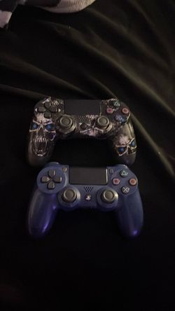 Two PS4 DualShock 4 Controllers
