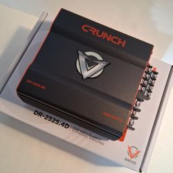 CRUNCH 2525 WATTS 4 CHANNEL BUILT-IN CROSSOVER CAR AMPLIFIER 