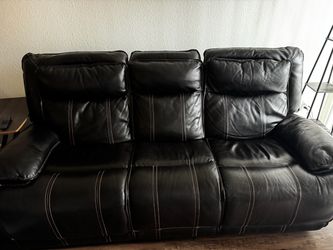 Leather coach