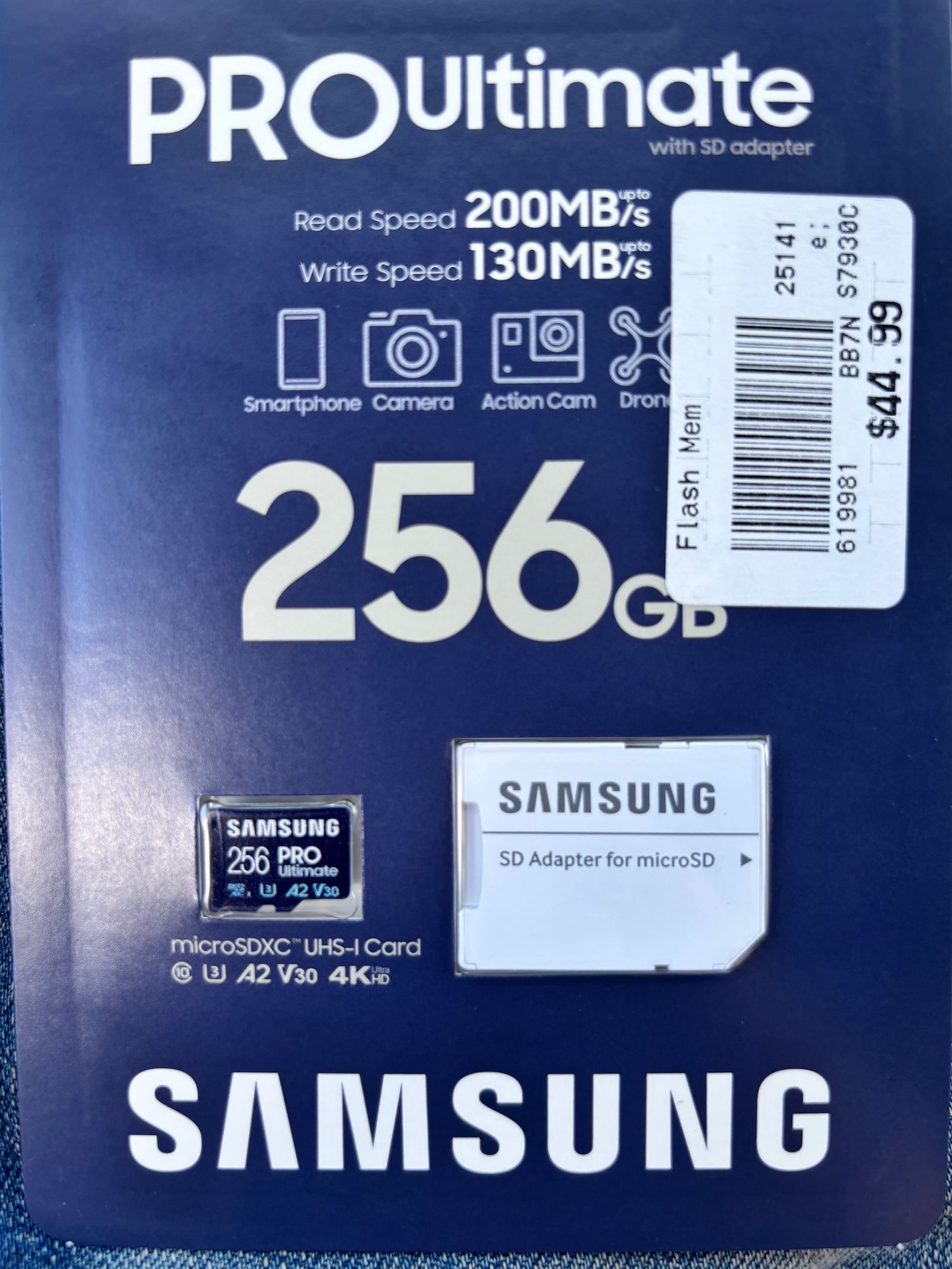 Samsung 256 Gb MicroSD