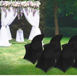 Folding Chair Covers 26piecesblack