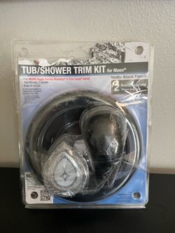 Open Box Moen Tub/Shower Trim Kit Matte Black