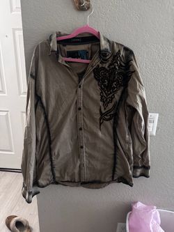 Vintage Roar Signature Men's Button-Up Shirt