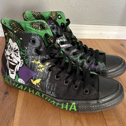 Converse All Star DC Comics The Joker Chuck Taylor Unisex Shoes Men’s 8 Wo’s 10