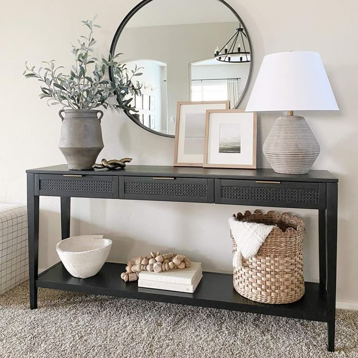 Entryway / Console Table Black