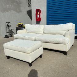 Living Spaces Couch With Ottoman 🛻Delivery Available🛻