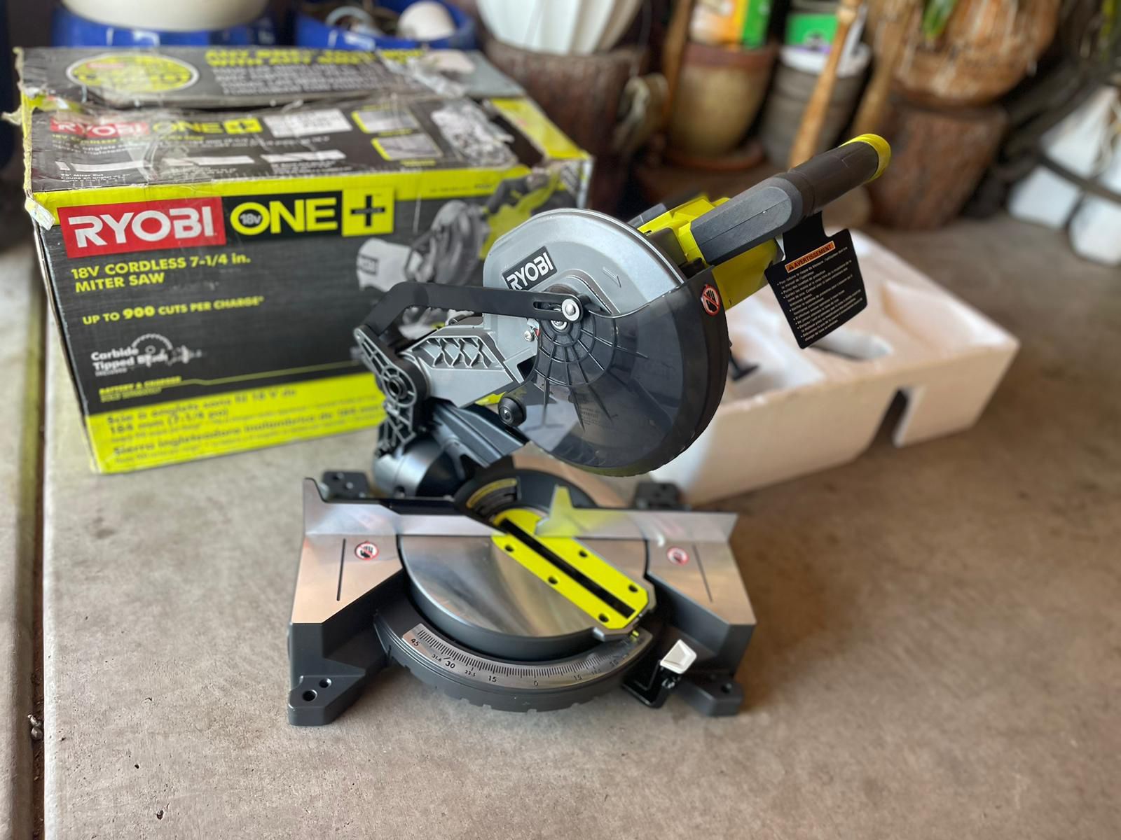 RYOBI ONE+ 18V Cordless 7-1/4 in. Compound Miter Saw (Tool Only) for Sale  in Mesa, AZ OfferUp