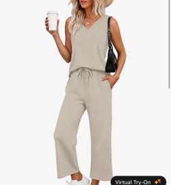 Women's Two-Piece Lounge Set Tank and Pants
