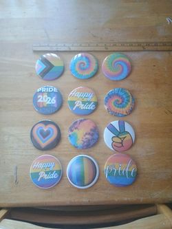 Pride Buttons 3.5 inch