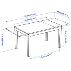 IKEA Extendable Dining Table 