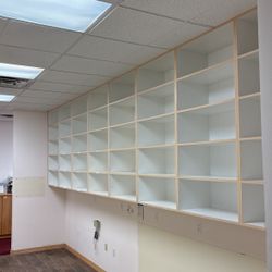 White Laminate Wall Shelves