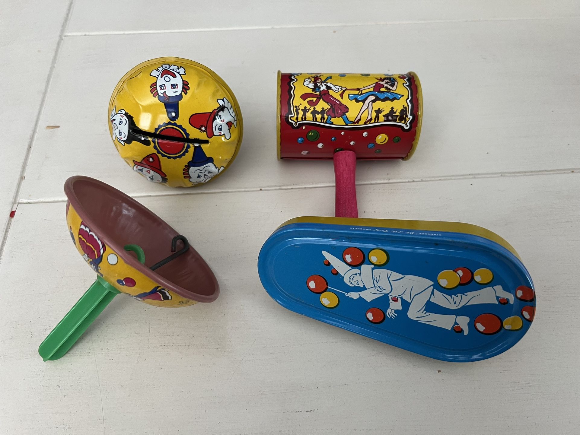 Vintage Tin Toy Noise Makers