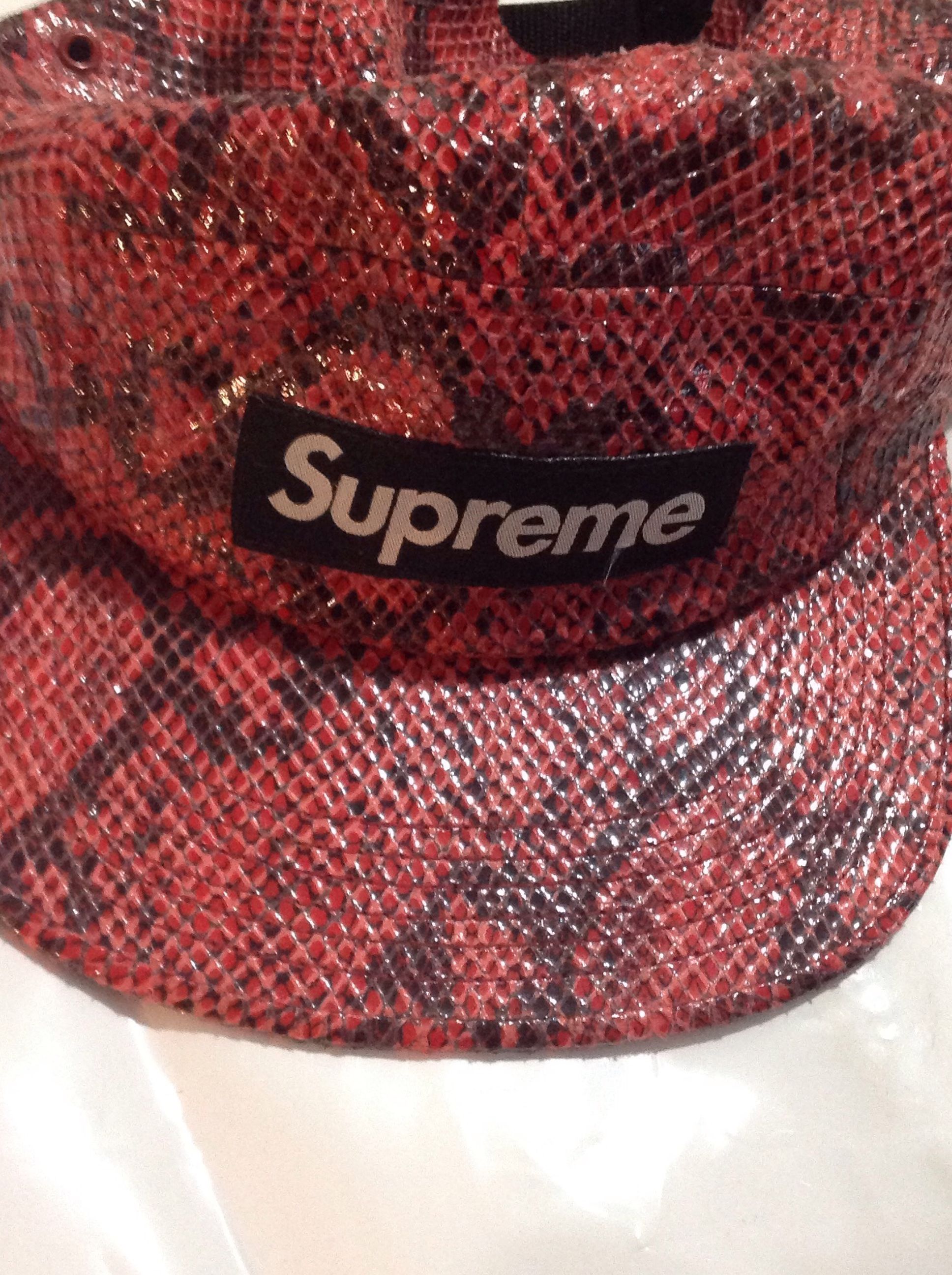 Supreme 2011 Snake Camp Cap Red