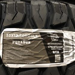 Brand New Tires (1) Pegasus RTX (33x12.50R24LT) (12 Ply) (Single) ($209)