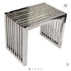 Stainless Steel End Table