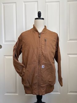 Carhartt Brown Canvas Bomber Jacket - XL