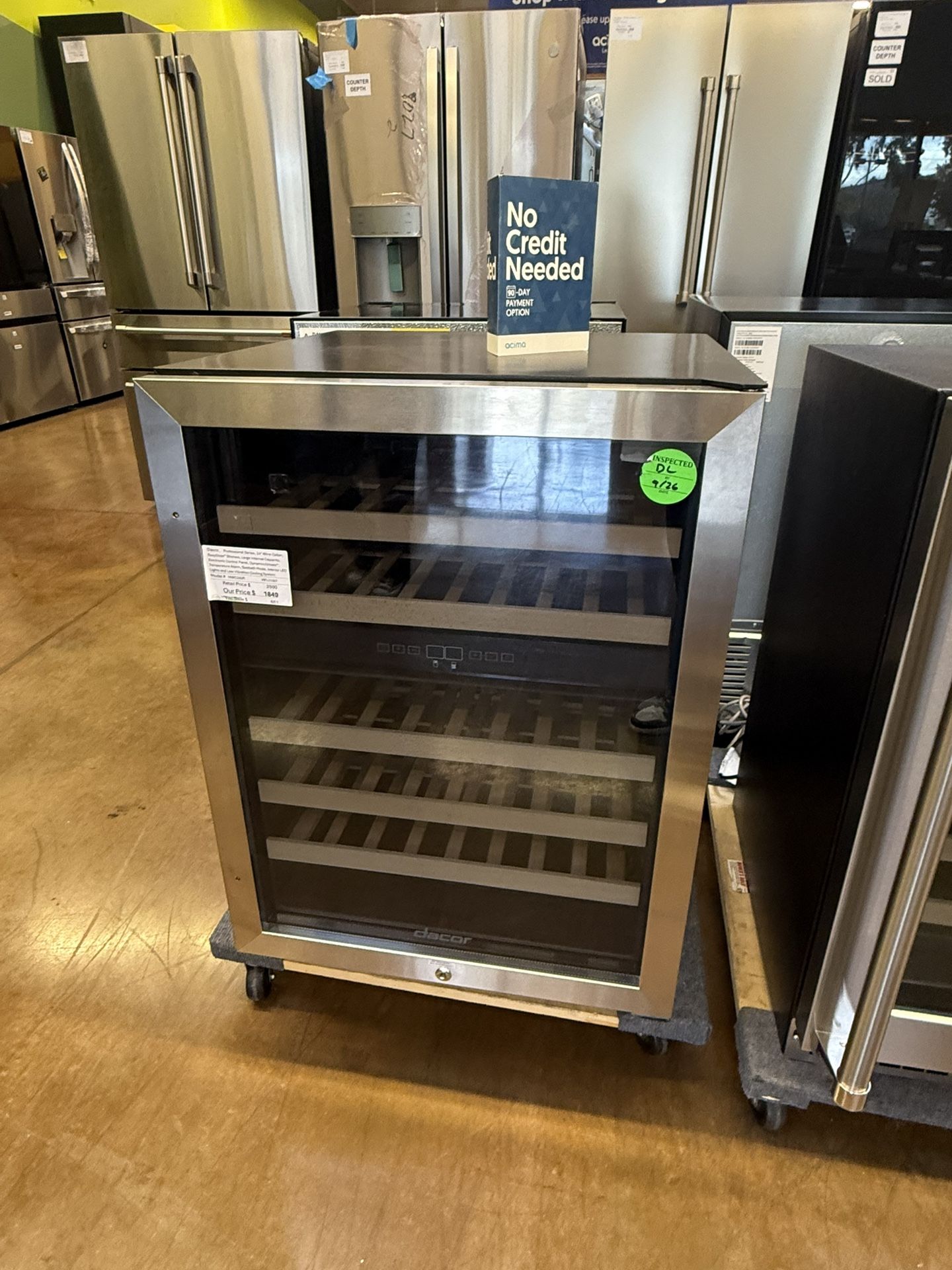 Dacor 24” wine cooler