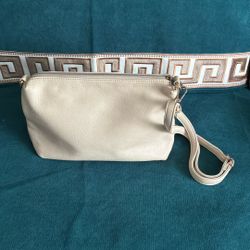 White Faux Leather Purse