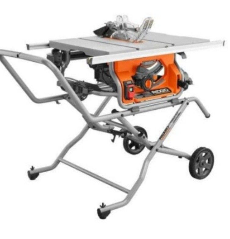 New Ridgid 10 in. Pro Jobsite Table Saw with Stand R4514 (Retail Price:$549+Tax)