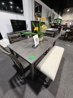 6 PC DINING TABLE SET