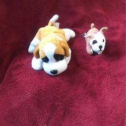 Two Small Stuff Animal Dogs 