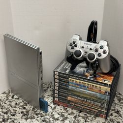 PS2 Slim Silver