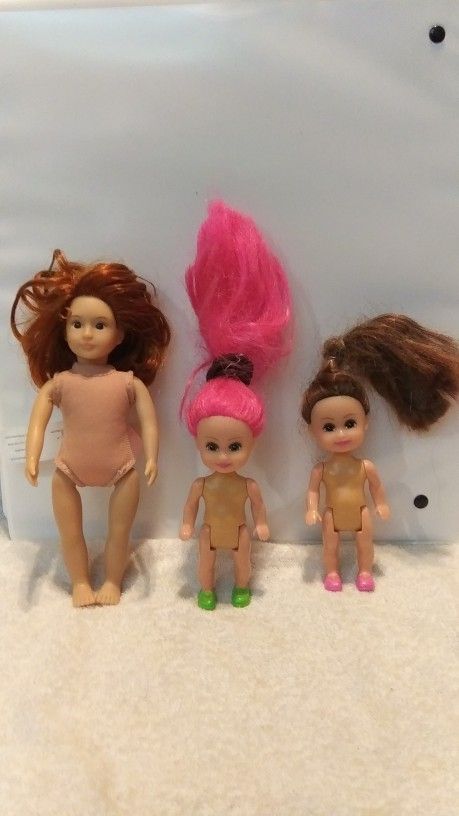Battat Lori 6" doll and two smaller dolls