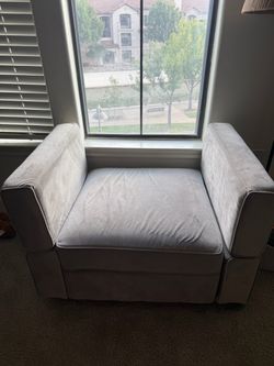Grey ottoman couch