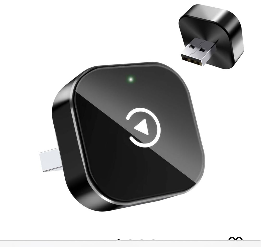 Adaptador CarPlay inalámbrico para Apple iPhone y Android, adaptador de conexión rápida y estable para CarPlay y Android 2026