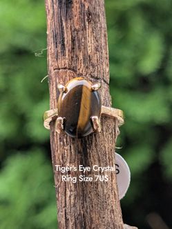 Tiger's Eye Crystal Ring