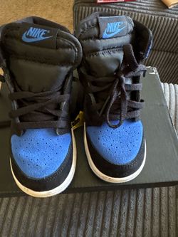 Nike Air Jordan 1 High Black Blue Sneakers