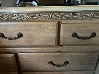 Gold trim bedroom set