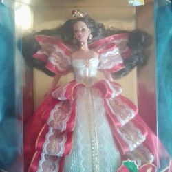 Hallmark Holiday Keepsake Barbie, Rare Green Eyes With Blue On Box
