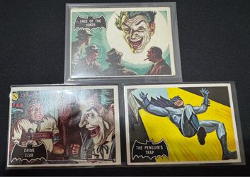 1966 the Batman THE FACE OF THE JOKER! The Jokers rookie card