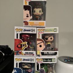 Funko Pop Lot/ Singles  Spider-Man  Rick and Morty Big Mouth
