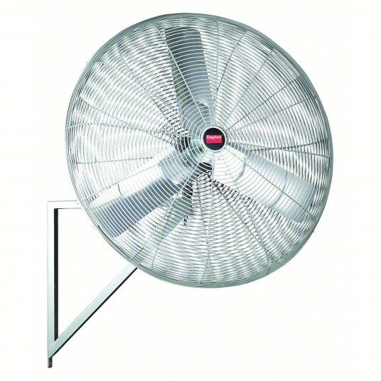 DAYTON 3PEG9 Standard-Duty Industrial Fan: 36 in Blade Dia, 8,100/12,600 cfm, 115V AC, 1/2 hp Motor HP