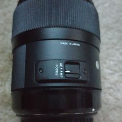 Sigma 35mm F/1.4 DG HSM ART lens Canon Cannon EF Mount Full frame camera Mirrorless 