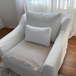 White super comfortable armchair form IKEA