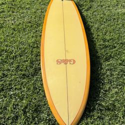 1970 G&S Surfboard 7’4” Classic Single Fin 