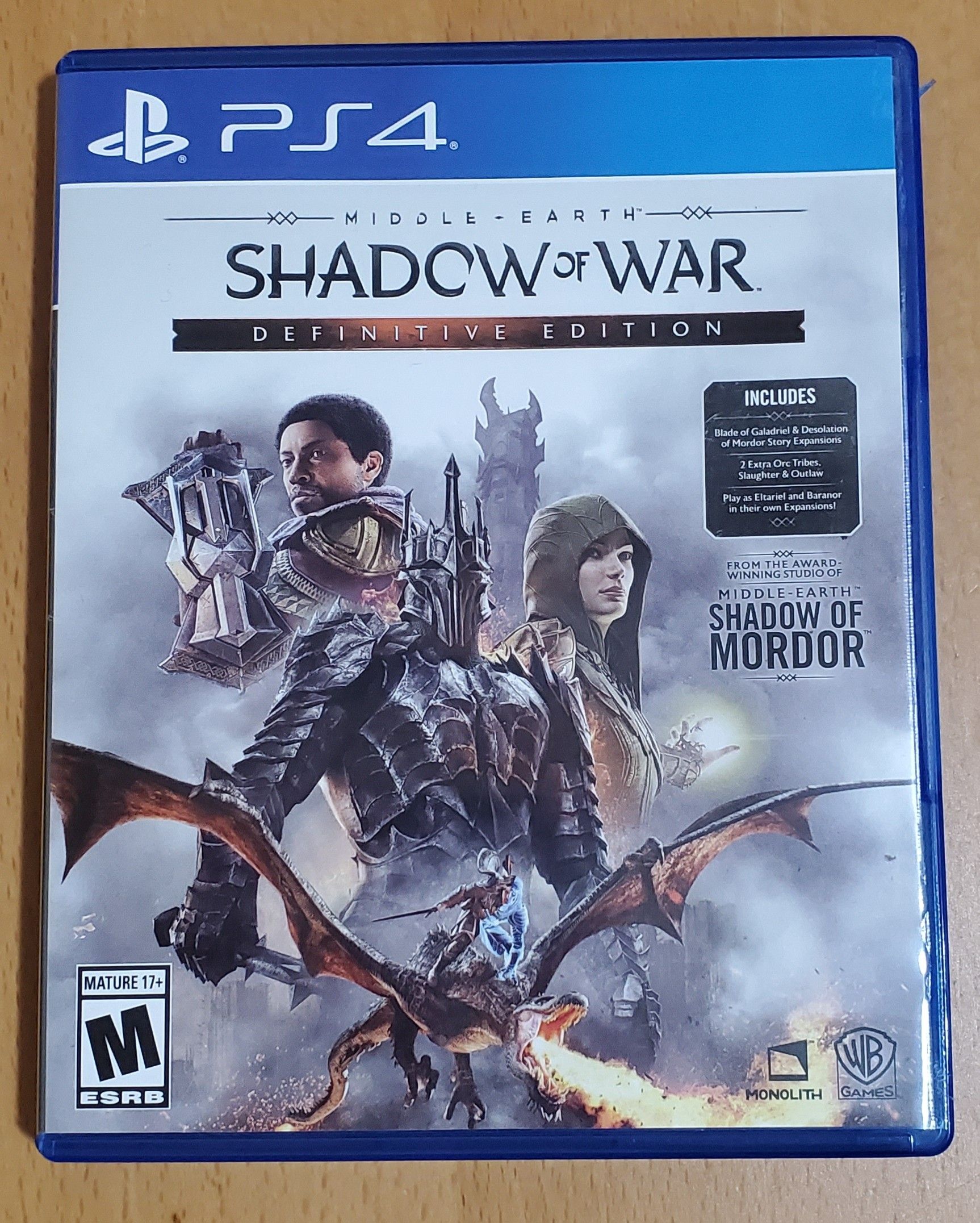 PS4 Game Shadow of War Definitive Edition and NBA2K18