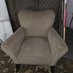 Light Brown Corduroy Armchair