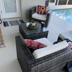 3 piece outdoor patio set