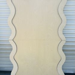 Foldable Wavy Wall Backdrop - 6ft x 3.5ft For Weddings, Birthday, Baby Shower