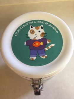 Cat or Dog treat canister